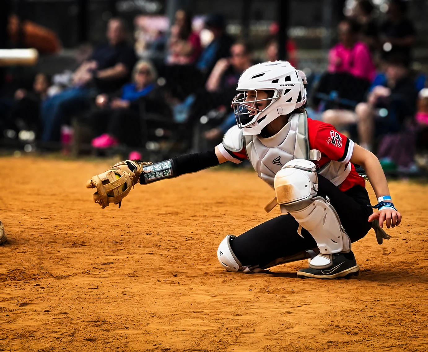 5G Prime softball catcher competing for 5G Prime